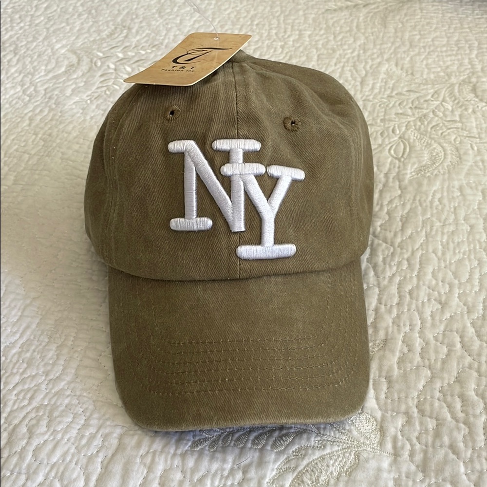 Dark Tan NY Baseball Cap